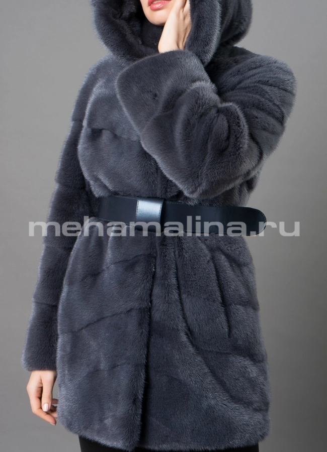 Норковая шуба  модель № S-669 универмаг малина