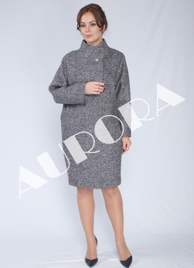 Пальто Aurora модель № 345/1 меха малина