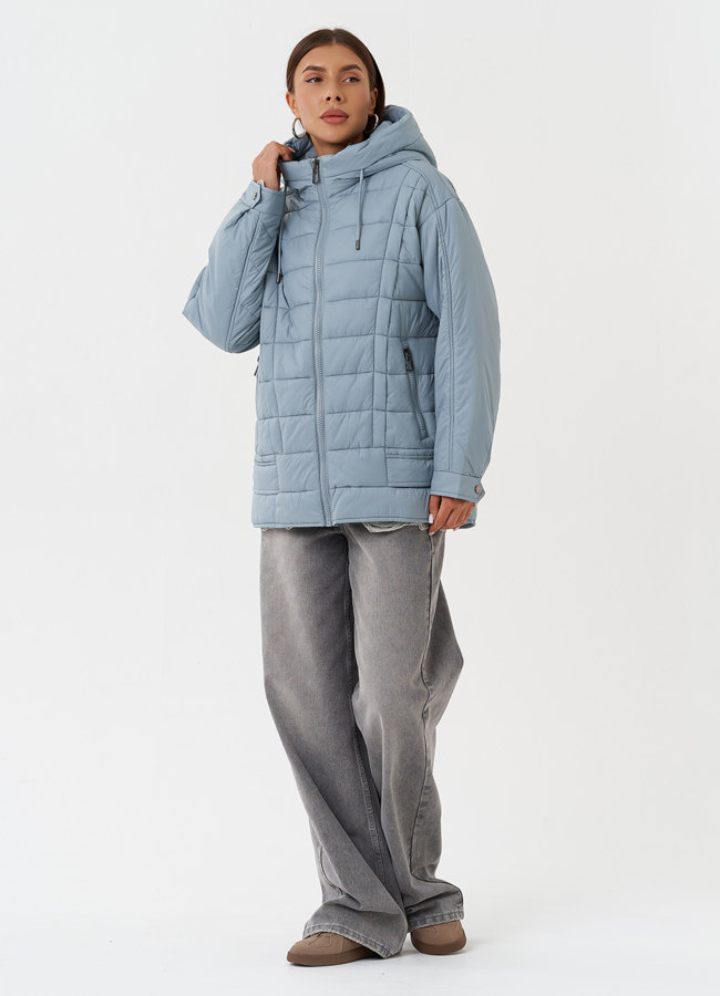 Куртка на био пухе с капюшоном модель № 28284 в рассрочку