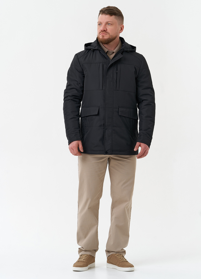 Мужская утепленная куртка с капюшоном модель № 30274 в рассрочку Мужская утепленная куртка с капюшоном модель № 30274 в рассрочку