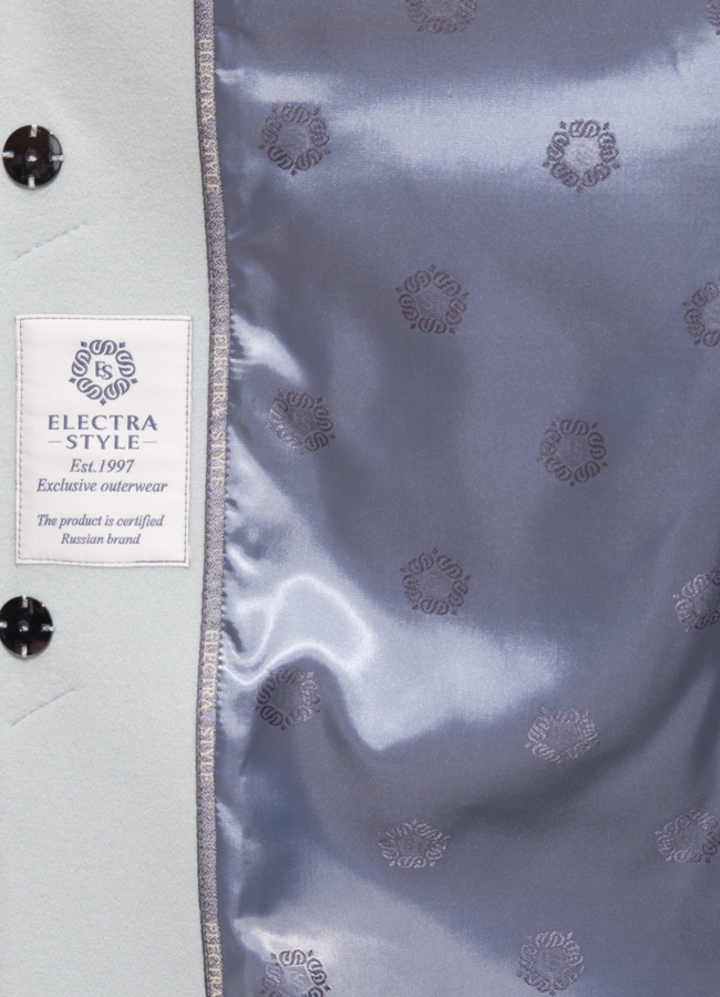 Демисезонное пальто в фисташковом цвете модель № 7007 универмаг малина