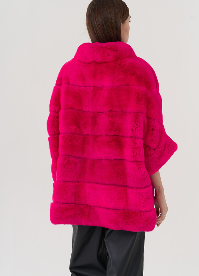 Шуба из меха кролика  модель № 25267 в кредит