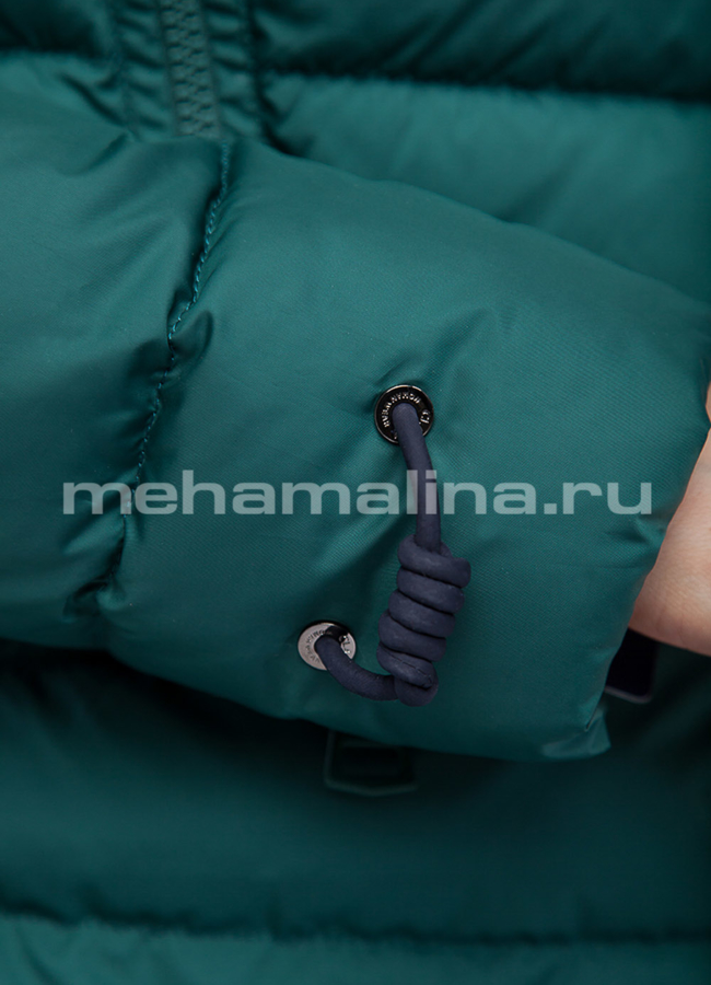 Удлиненный пуховик Clasna модель № П-165 в кредит