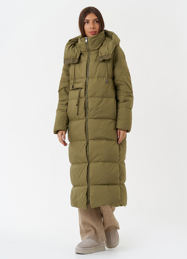 фото Женский пуховик с капюшоном модель № 28499