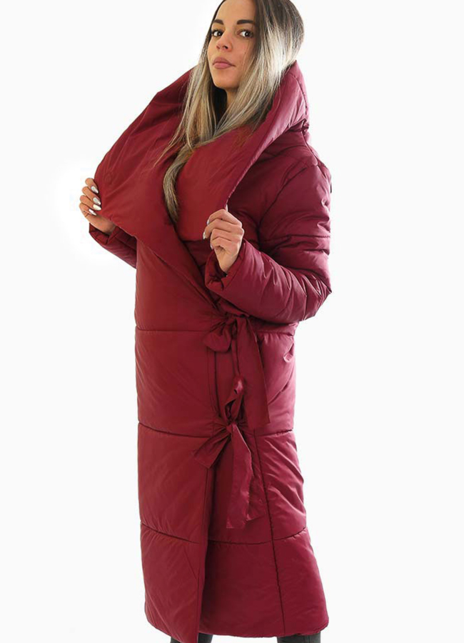 Пуховик oversize модель № П-226 в кредит