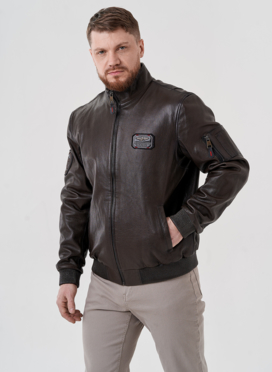 Мужская куртка из натуральной кожи 