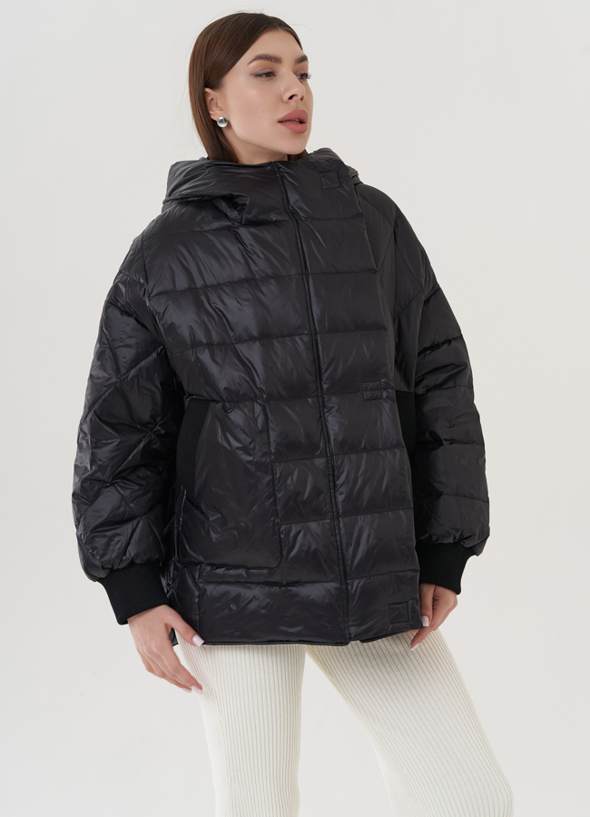 фото Куртка женская с капюшоном  модель № 25953