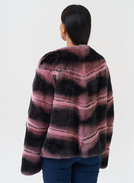 Короткая шуба из меха кролика Короткая шуба из меха кролика