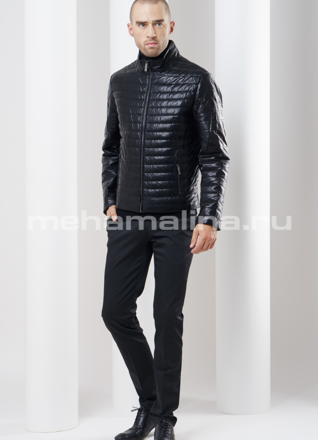 Куртка мужская из эко кожи модель № KP-154 в рассрочку