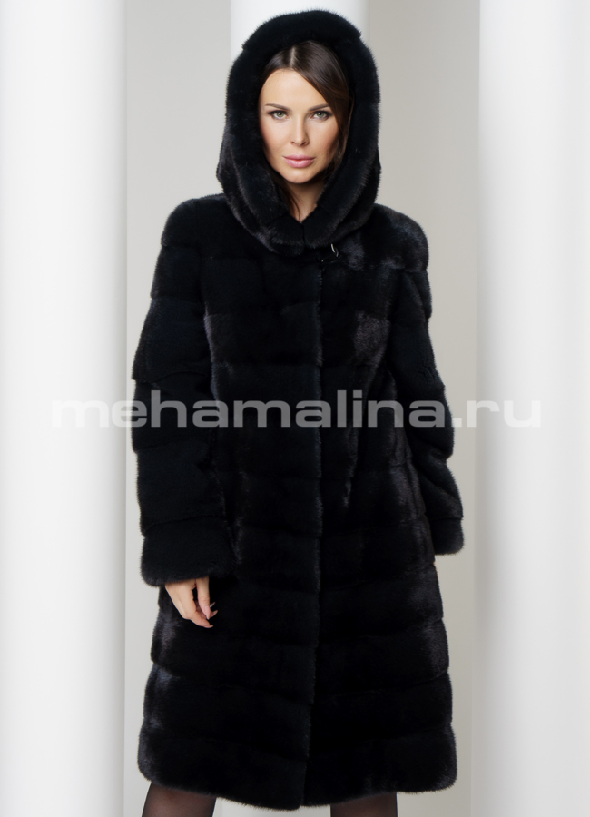 фото Шуба из скандинавской норки модель № S-572