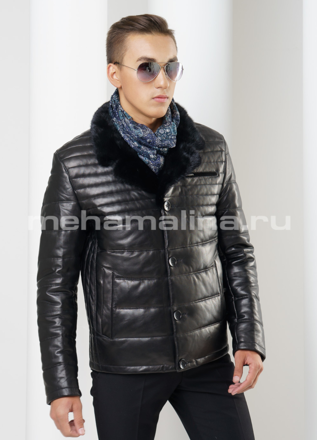 Мужской пуховик модель № ПМ-63 универмаг малина