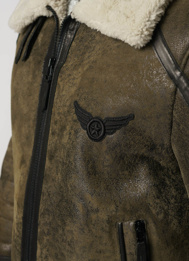 Мужская дубленка пилот  модель № DM-127 в рассрочку