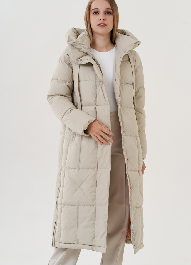 Пуховик женский с капюшоном  модель № 25447 универмаг малина