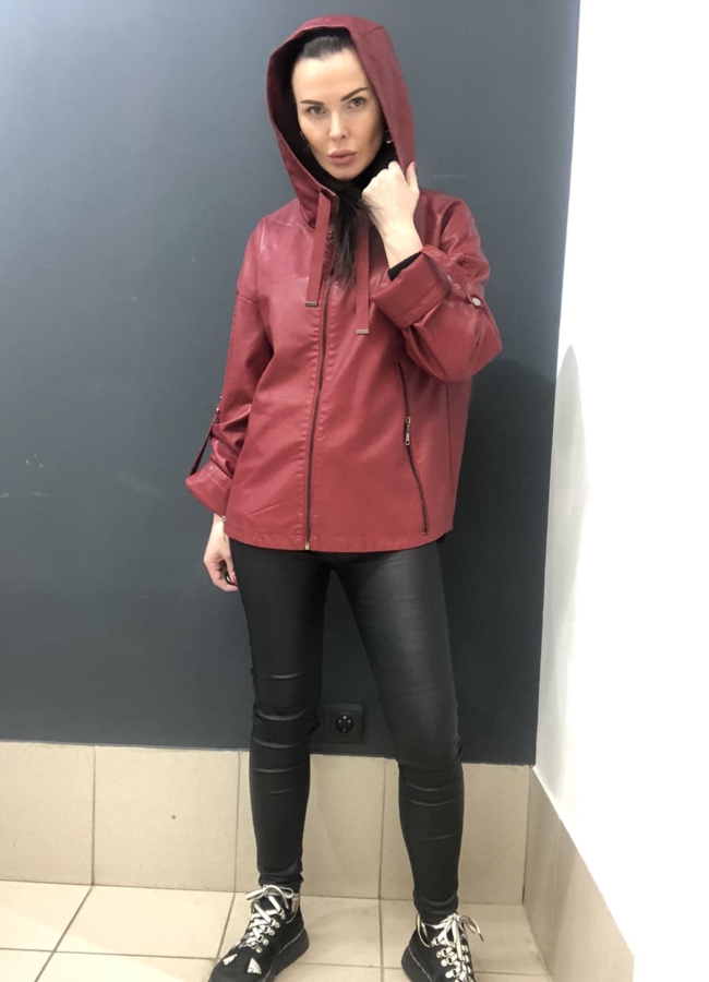 Куртка из эко кожи модель № 582-6 в рассрочку