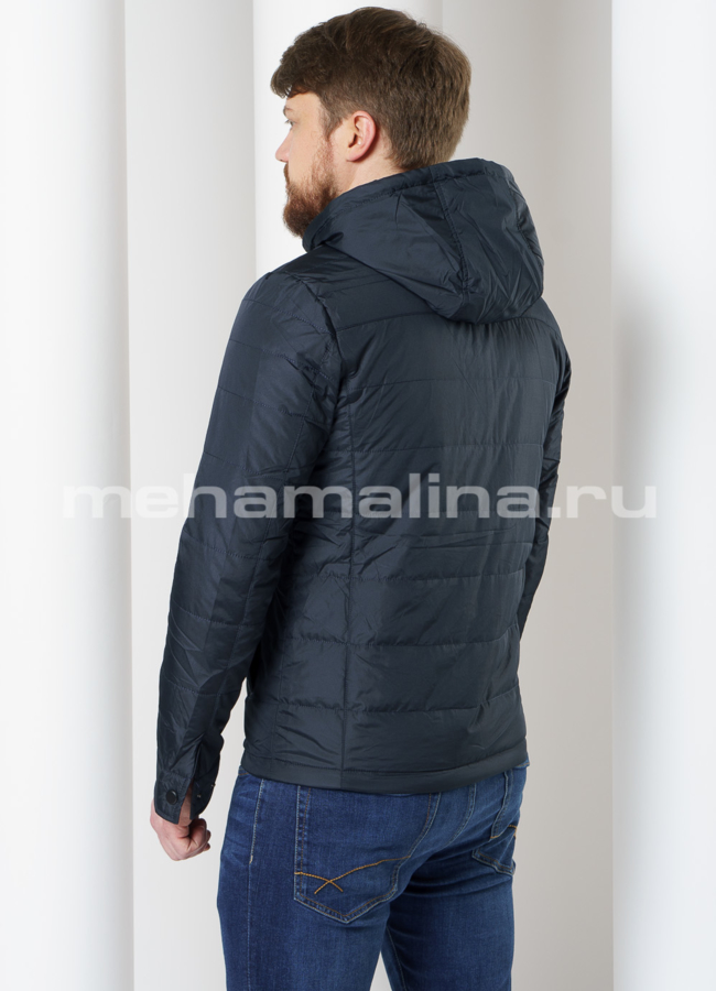 фото Куртка на молнии со съемным капюшоном модель № 1912