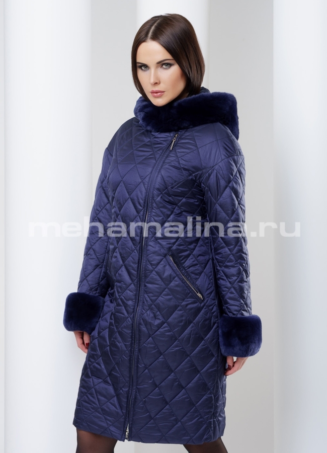 Куртка женская модель № П-93 меха малина