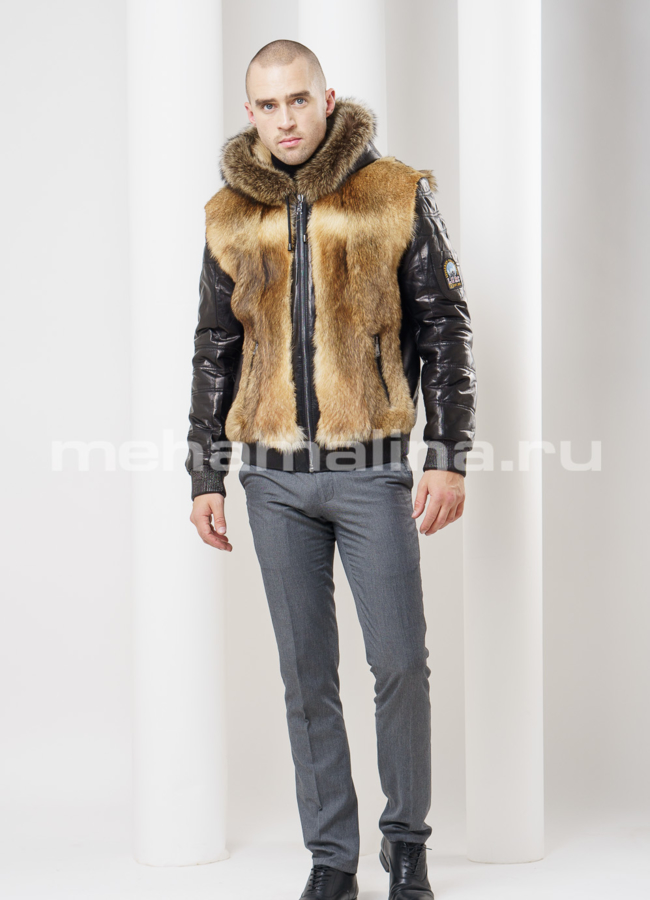 Мужская зимняя куртка из волка модель № DM-93 в рассрочку