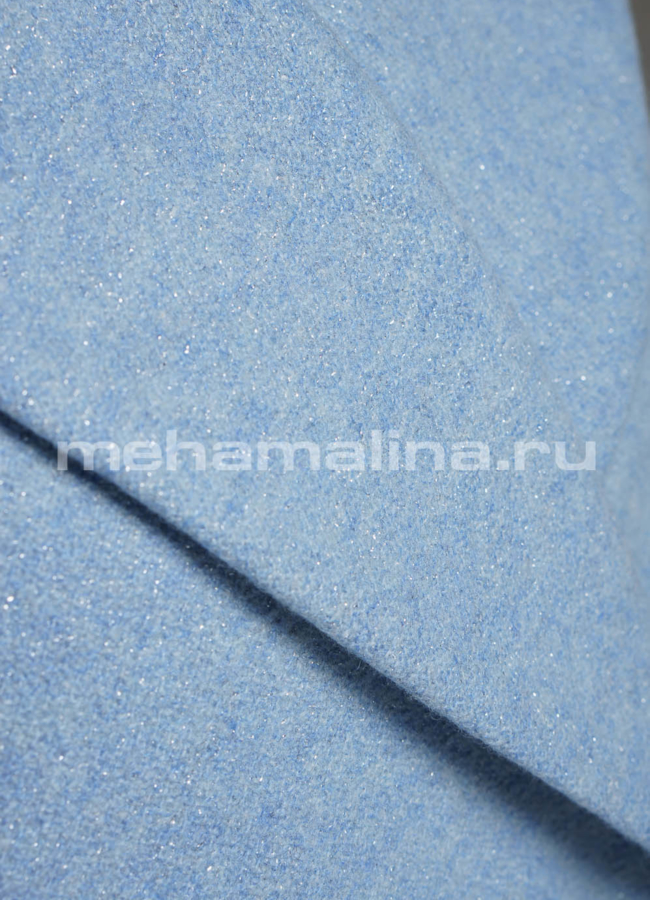 Пальто в голубом цвете, на кнопках модель № 241 универмаг малина