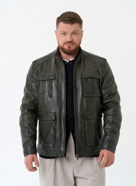 Мужская куртка из натуральной кожи