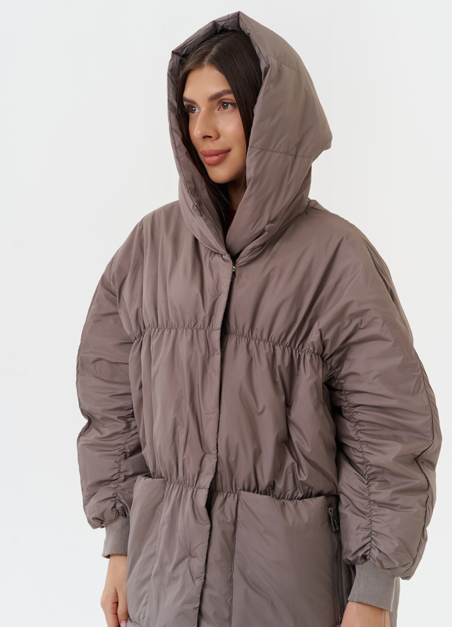 Женская куртка оверсайз модель № 27883 универмаг малина