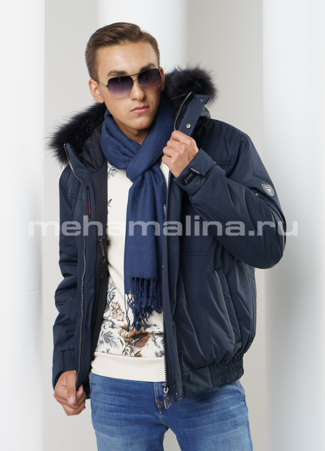 Пуховик на молнии модель № KM-12 универмаг малина