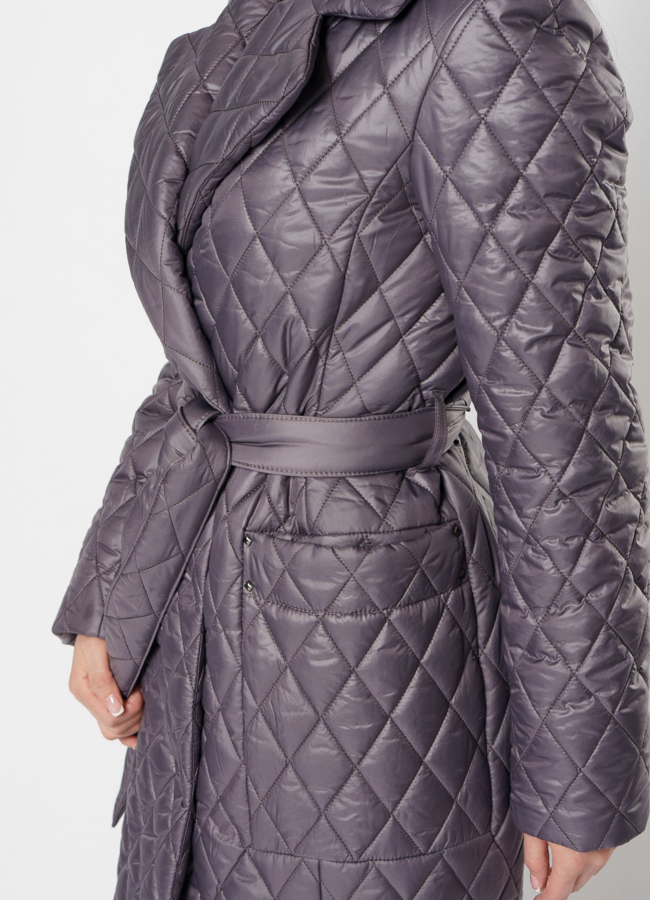 Женское пальто из плащевой ткани модель № 17785 универмаг малина