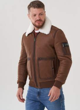 Мужская куртка из натуральной кожи 