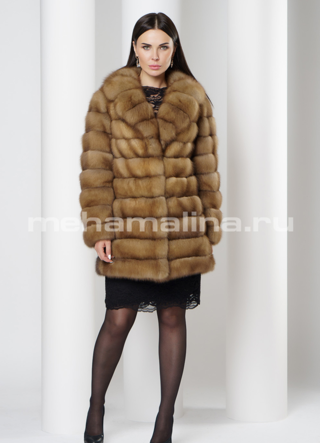 Шуба из куницы модель № S-721 в рассрочку