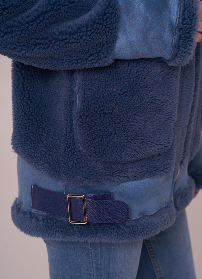 Жакет из шерсти в синем цвете модель № 19430 в кредит