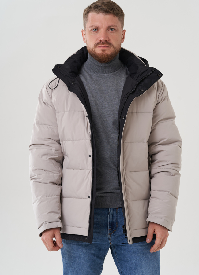 Пуховик мужской с капюшоном  модель № 81489 универмаг малина