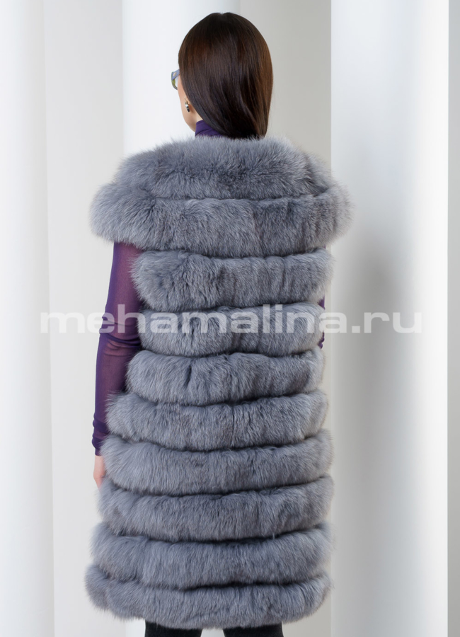 Песцовый жилет модель № M-131 в кредит