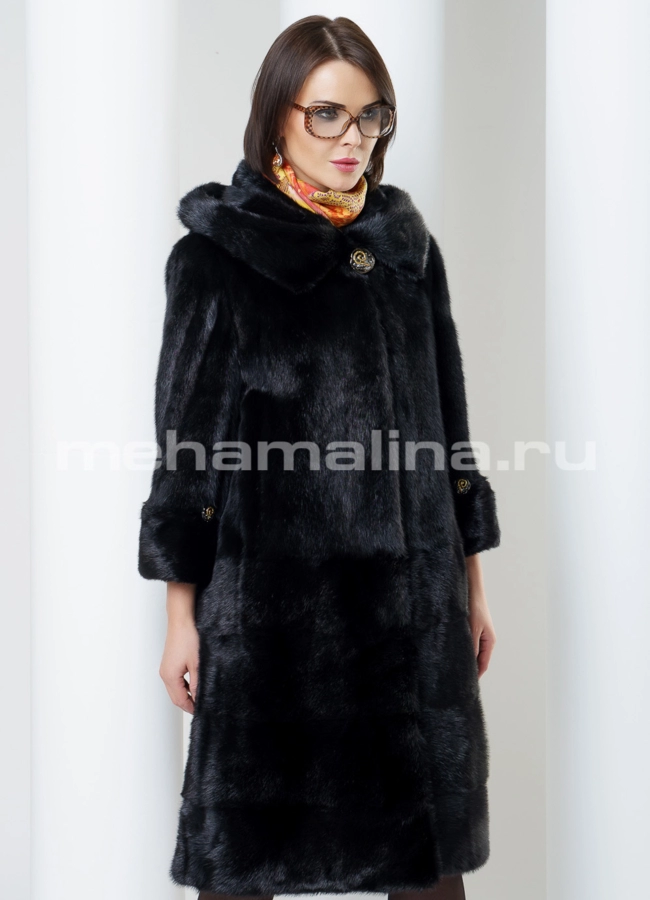 Норковая шуба модель № S-467 универмаг малина