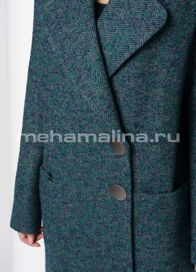 Пальто на пуговицах с английским воротником модель № А-468 универмаг малина