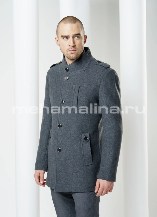фото Пальто мужское, воротник стойка модель № PK-3