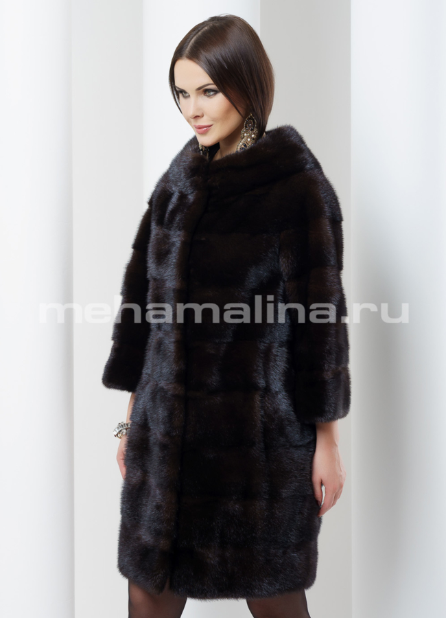 Норковая шуба модель № S-480 универмаг малина
