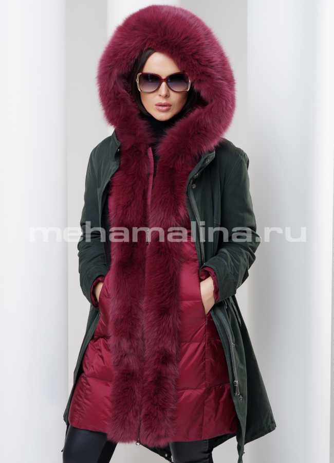 Женская парка модель № П-104 универмаг малина