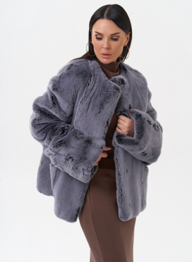 Короткая шуба из меха кролика Короткая шуба из меха кролика