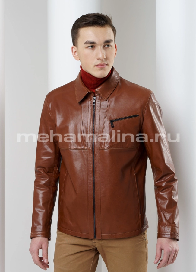 Куртка кожаная модель № KP-170 универмаг малина