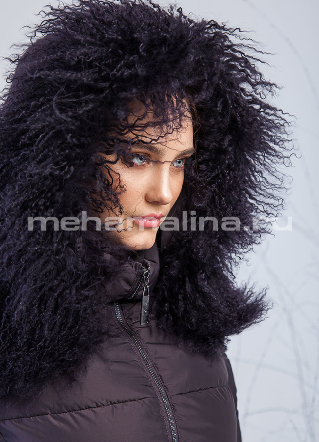 Пуховик с капюшоном модель № П-190 в кредит