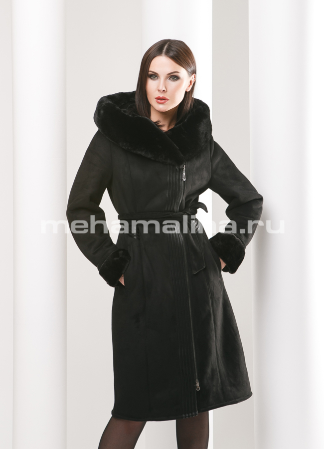 Дубленка из эко кожи модель № D-164 универмаг малина