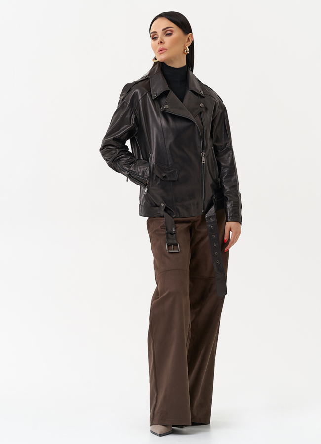 Женская куртка-косуха из натуральной кожи модель № 22341 универмаг малина Женская куртка-косуха из натуральной кожи модель № 22341 универмаг малина