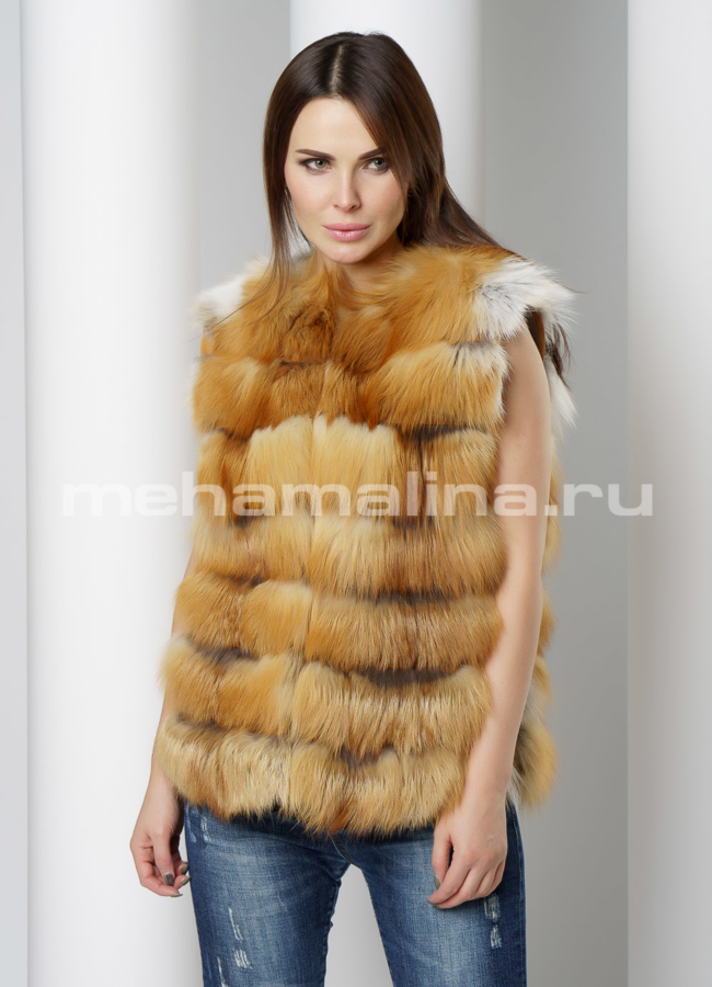 Жакет из лисы модель № M-168 в кредит