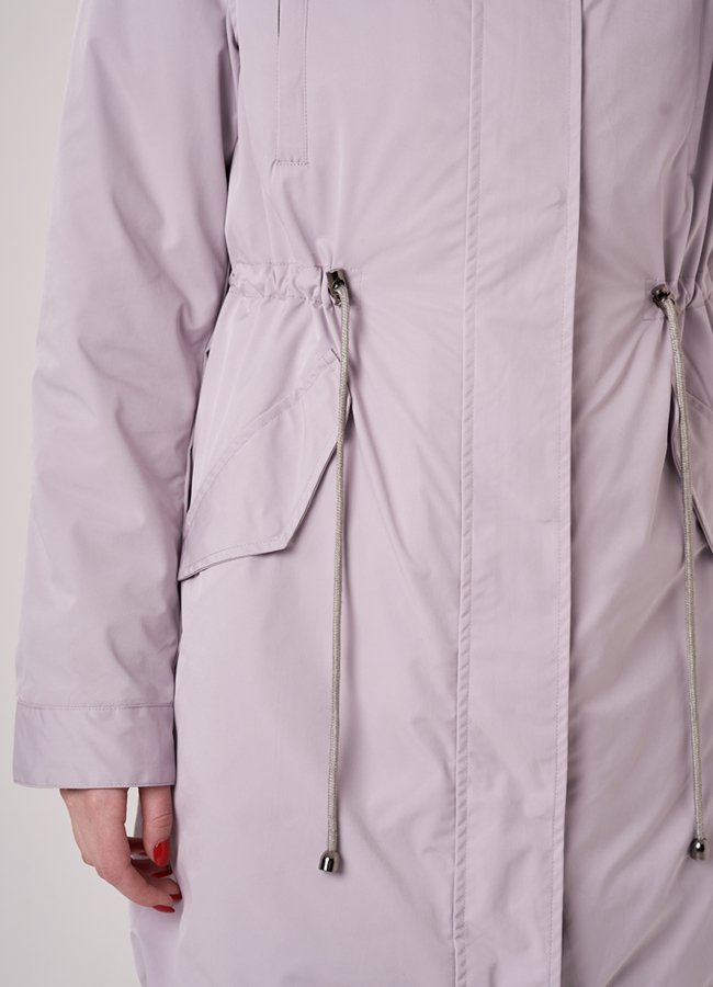 Женская парка с мехом песца модель № 18173 универмаг малина