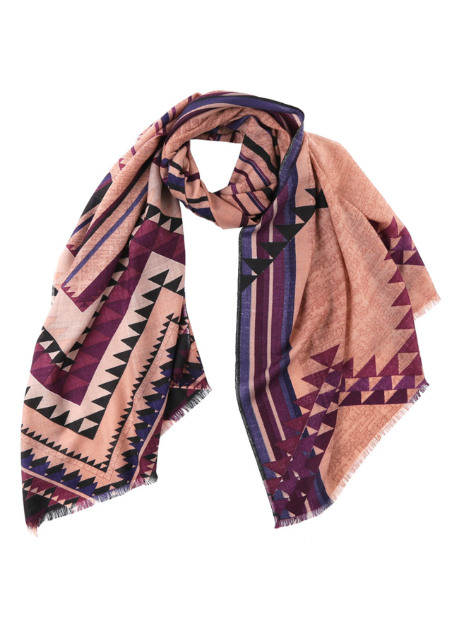 Палантин модель № А-84 меха малина