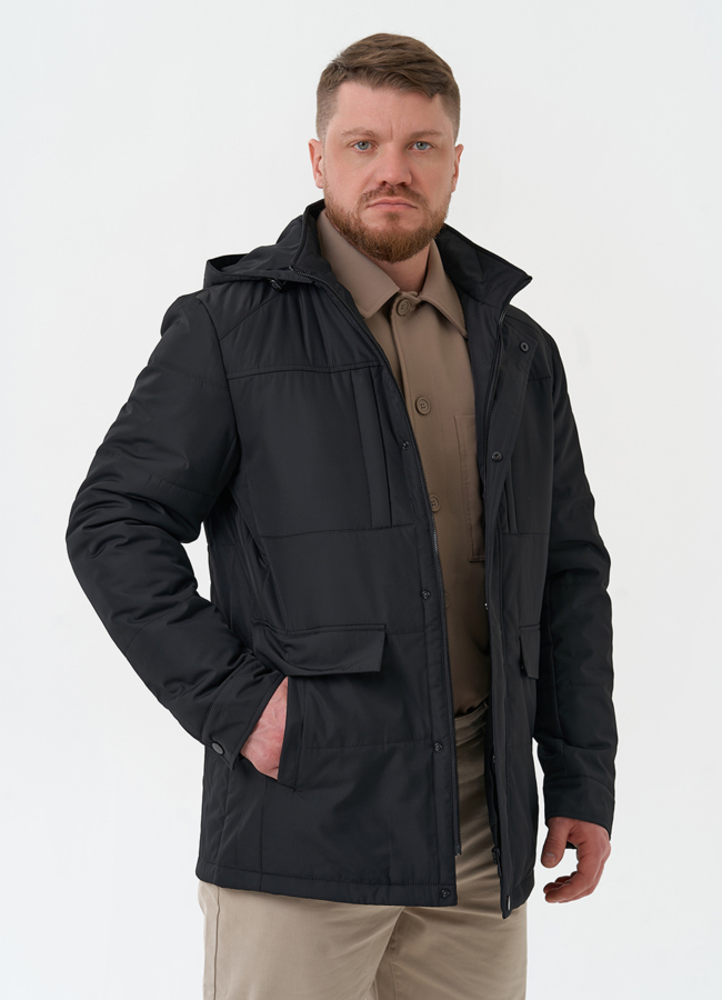 Мужская утепленная куртка с капюшоном модель № 30274 универмаг малина Мужская утепленная куртка с капюшоном модель № 30274 универмаг малина