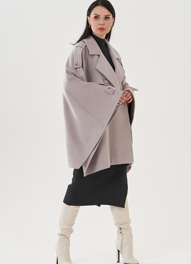 Полупальто женское с английским воротником модель № 24688 универмаг малина