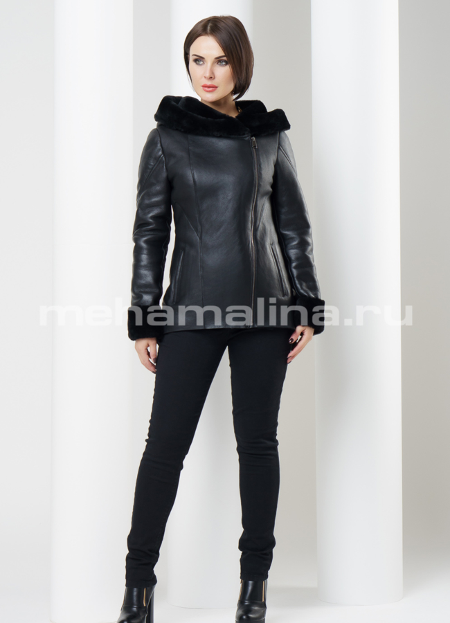 Дубленка укороченная модель № D-153 в рассрочку