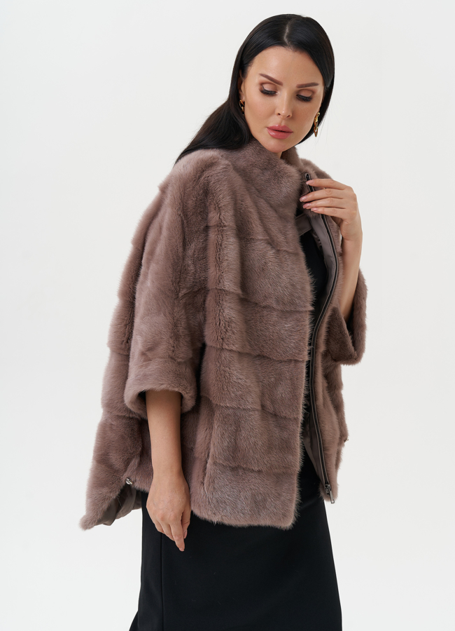 Норковая шуба-трансформер модель № 2175 универмаг малина