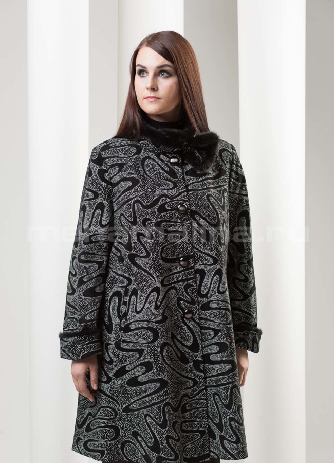 Манто из замши с 