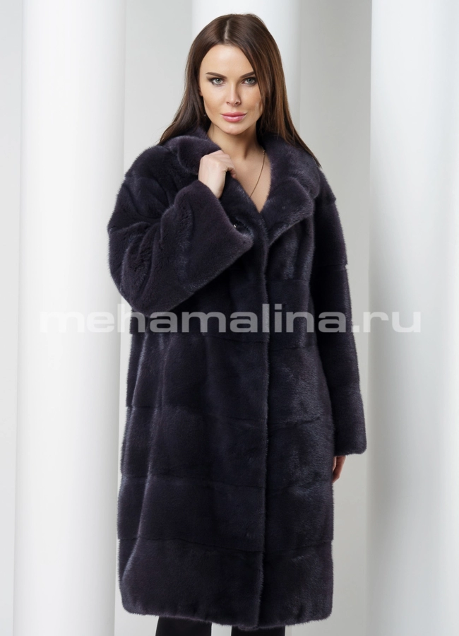 Шуба из меха норки модель № S-563 универмаг малина